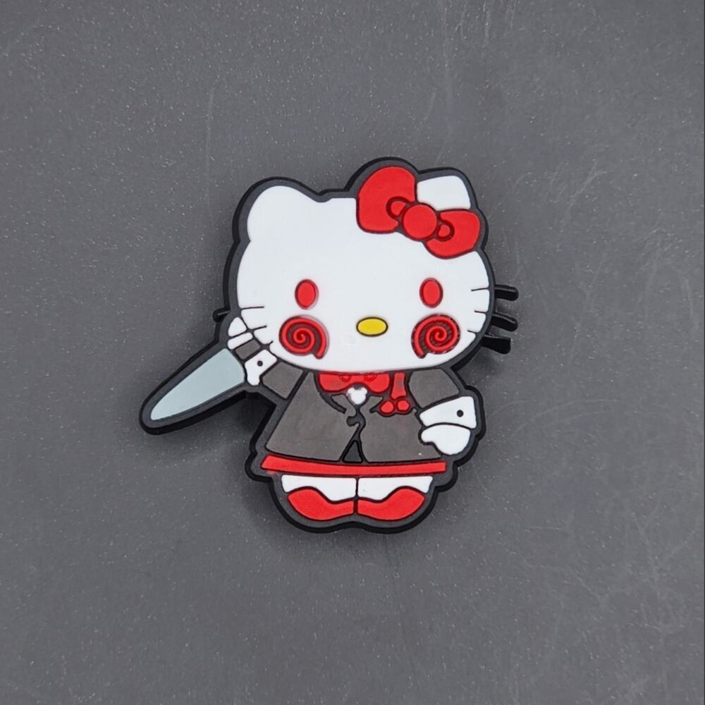 (5/$15) Hello Kitty as Jigsaw Croc Charm